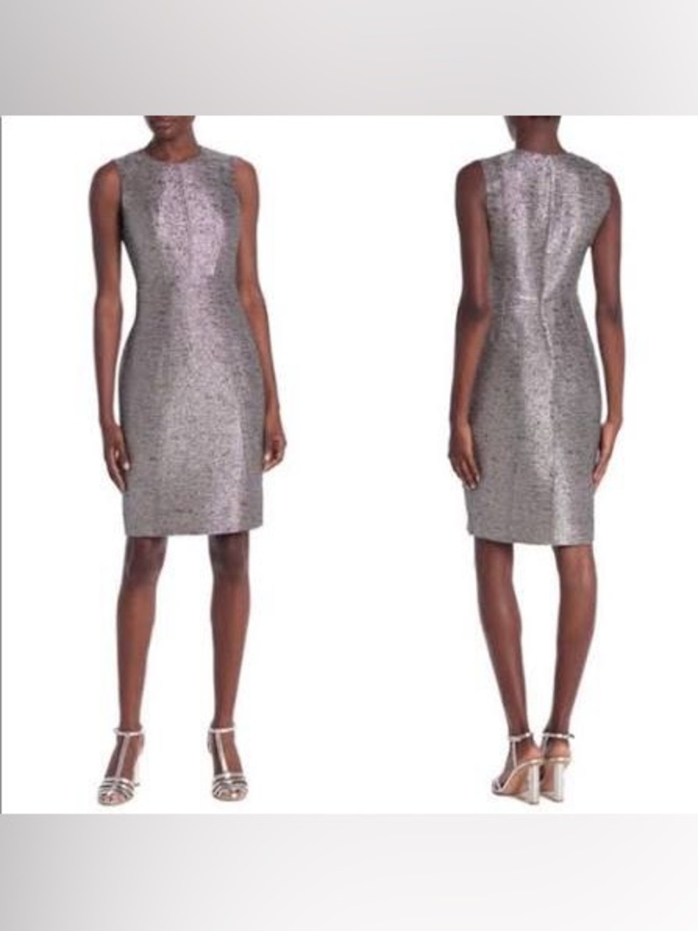 ✨ NWT ✨ Diane Von Furstenberg Silver Calliope Dress
